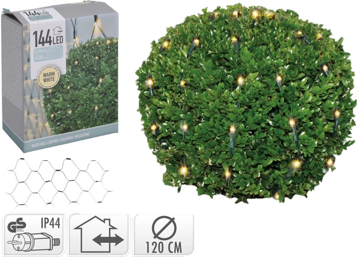 Christmas LED Sphere 1.2 m, 144 LEDs, Warm White, IP44