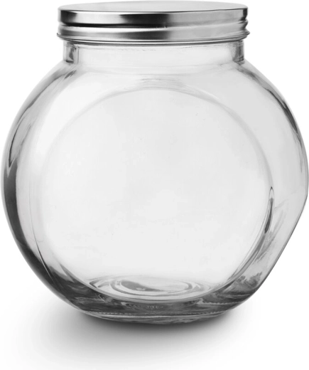 Stainless steel screw-on lid for clean storage