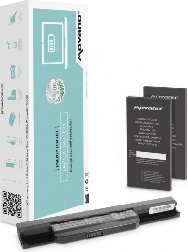 Movano battery for Asus K53S/X53S/X53U/X54C laptops 4400 mAh (48 Wh)
