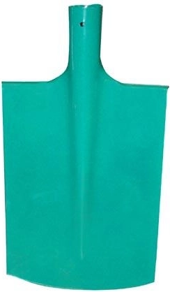 Square hardened spade without handle