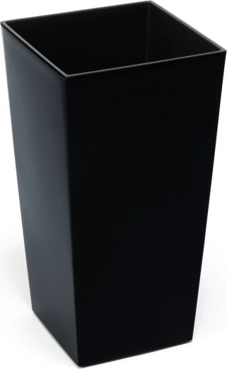 Finezja Flower Pot 30 × 30 cm with insert – black, frost-proof and UV resistant