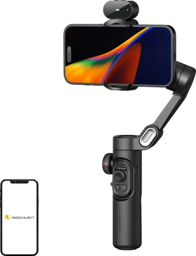 AOCHUAN Smart XE išmanusis stabilizatorius išmaniajam telefonui su AI jutikliu, juodas