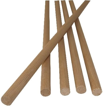 Wooden fluted dowel 10 mm FSC (5 pcs = 4 lm)