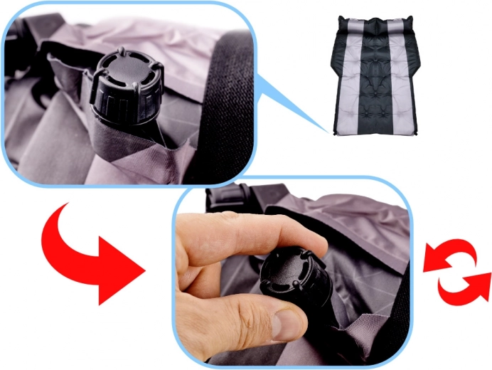 Lengvas pripūtimas ir kietumo reguliavimas