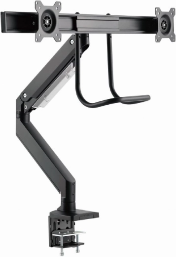 Dual arm for 2 monitors up to 32" with desk mounting