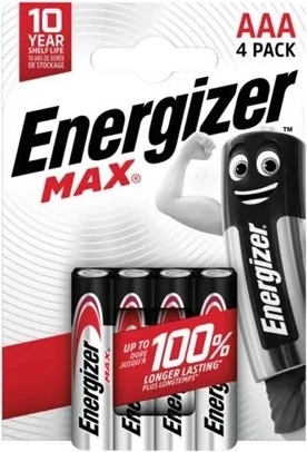 Šarminės AAA baterijos 4 vnt. Energizer Max
