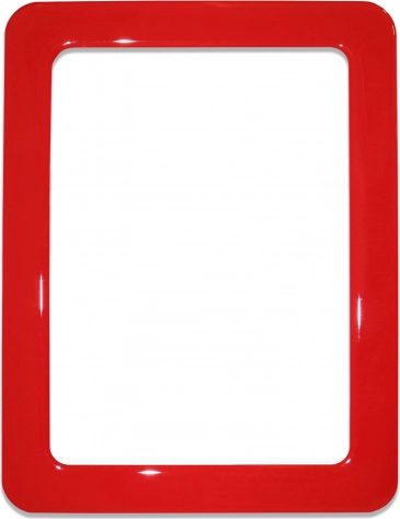 Magnetic self-adhesive frame size 16.0x11.8 cm - red