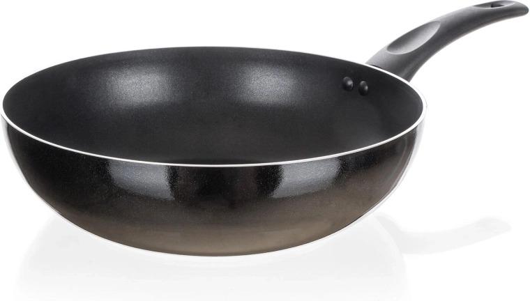 Wok keptuvė 28 cm su nelimpančia danga CUISINO BLACK