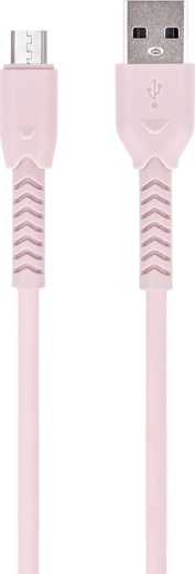 Maxlife microUSB laidas 1 m rožinis
