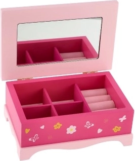 Full-size mirror in the lid