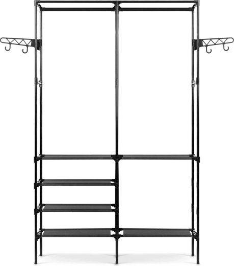 Six sturdy shelves for organization