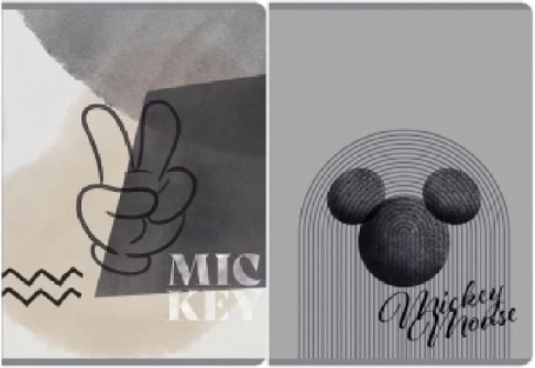 Sąsiuvinis A5, 80 lapų, langeliais, Mickey, spalvų miksas