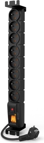 Maitinimo lizdų juosta S8 FA Rack 3 m – 8 lizdai