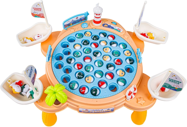 Rotating pond for a thrilling game