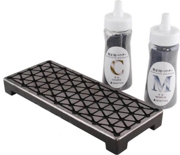 Cast-iron lapping system SHAPTON 0510 for truing sharpening stones