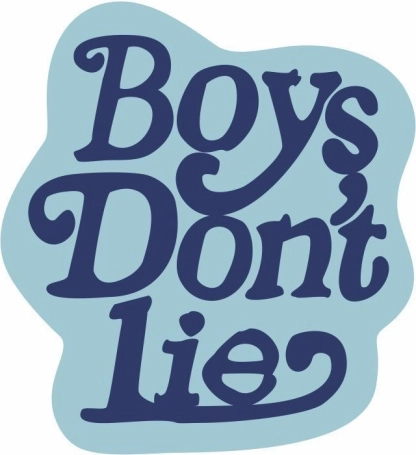 Dekoratyvinis minkštas kilimas Boy's don't lie 100 × 100 cm mėlynas