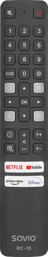 Universal replacement remote control for TCL Smart TV RC-15 televisions