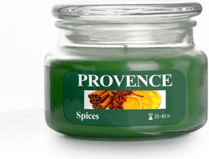 Scented candle in glass PROVENCE spices 45 hours