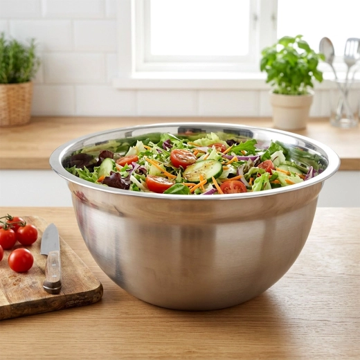 Extra large 7.5 l bowl for mixing and serving