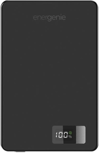 Energenie magnetic wireless power bank with LCD 5000 mAh 15 W black