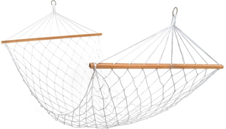 Kabantis tinklinis gultas su medinėmis skersinėmis 80 × 200 cm