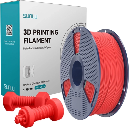 Sunlu didelio greičio ABS filamentas, raudonas, 1,75 mm, 1 kg