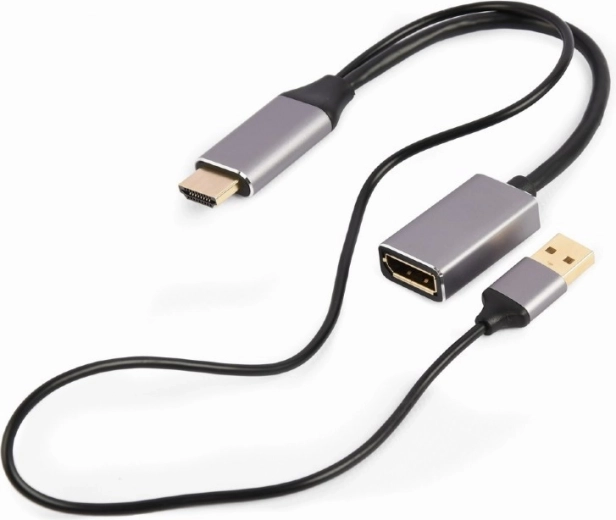 HDMI į DisplayPort 4K 60Hz USB-A adapteris