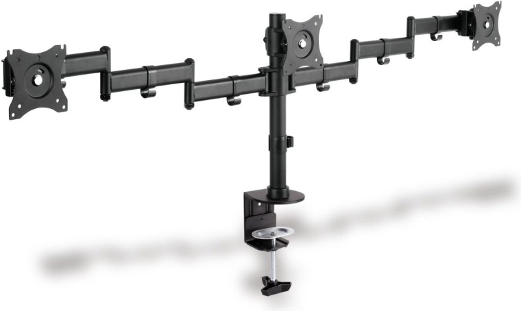 Universal Triple Monitor Stand with Desk Mount