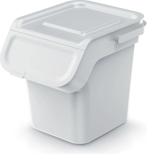 Šiukšliadėžė su aktyvintos anglies filtru 20 l, sukraunama, pelenų pilka