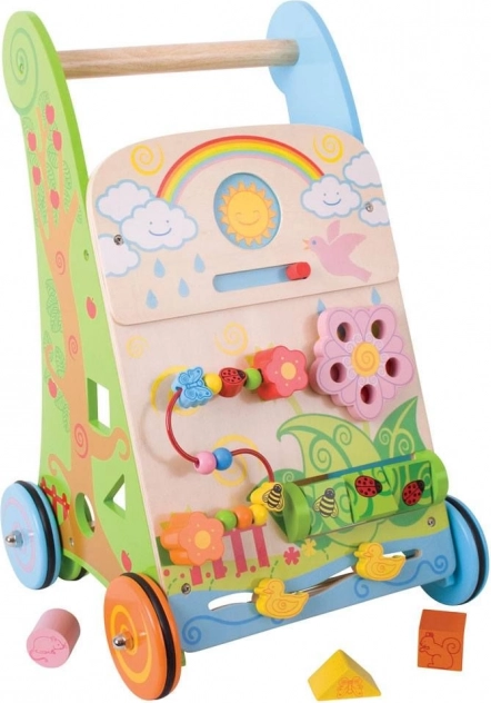 Medinė aktyvi vaikštynė sodui BIGJIGS BABY