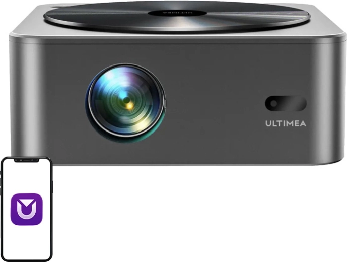 Ultimea Apollo P40 namų projektorius 1080p su 4K HDR palaikymu