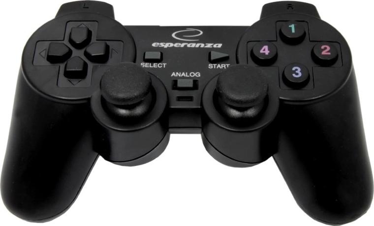 ESPERANZA Wired Gamepad for PC – Black