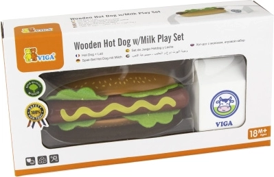 Medinis rinkinys „Hot dogas ir pienas“ VIGA