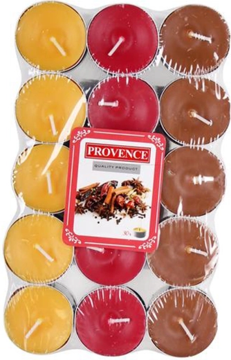 Arbatinės žvakutės PROVENCE saldūs prieskoniai 30 vnt.