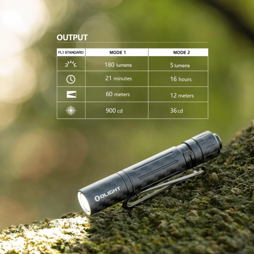 Kišeninis žibintuvėlis OLIGHT i3T EOS Carbon Fiber su AAA baterija