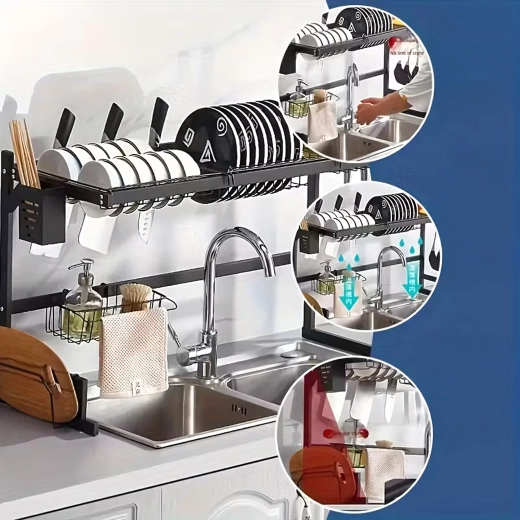 Stabili plieninė konstrukcija su milteliniu dažymu