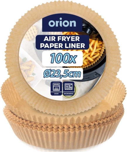 Orion Paper Liners for Air Fryer, 20 cm, 100 pcs