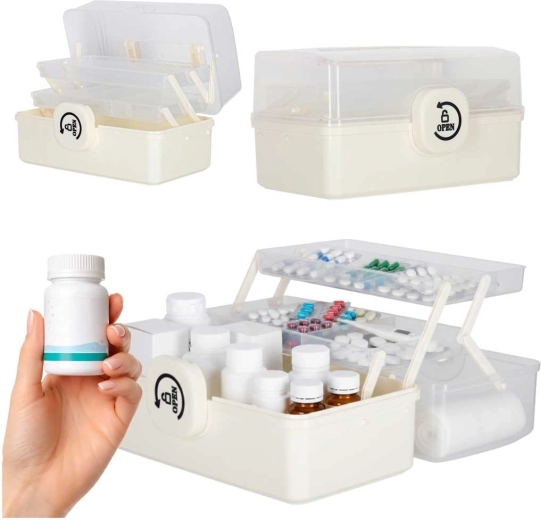Multi-tier XL medicine organizer