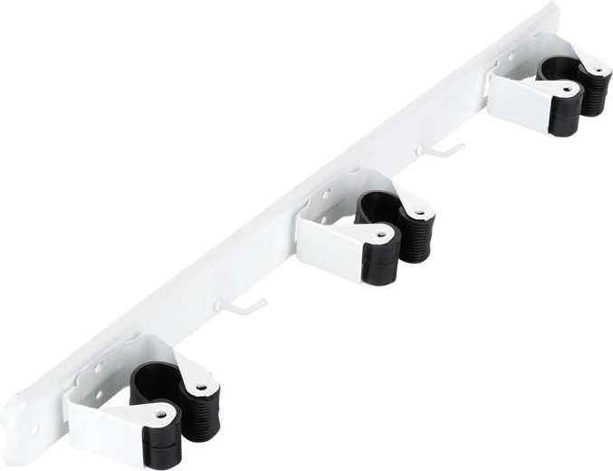 Trys tvirti laikikliai + du kabliukai