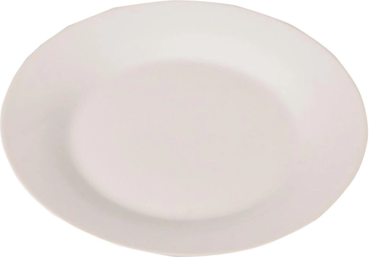 Negili lėkštė iš grūdinto stiklo 25 cm balta CADIX
