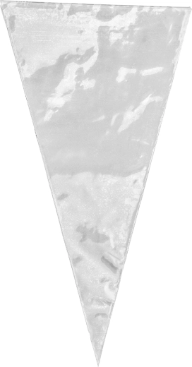 Vienkartinių dekoravimo maišelių rinkinys 35 × 18 cm, baltas (10 vnt.)
