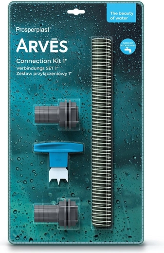 Connection kit for rainwater barrel 1"