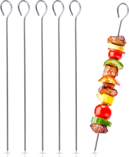 Vilde stainless steel skewers for kebabs 40 cm, 6 pcs