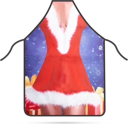 Christmas women's apron with Mrs. Claus design