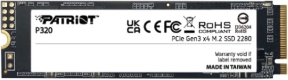 SSD Drive 1 TB PATRIOT P320 PCIe M.2 NVMe Gen3 x4