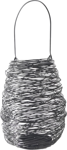 Black metal candle holder 20 × 20 × 27 cm