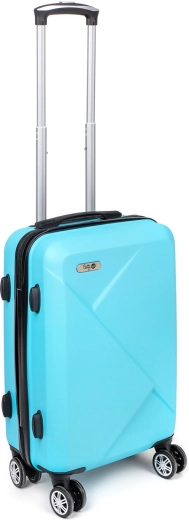 Kelioninis kietasis ABS lagaminas 37 l, 20", šviesiai mėlynas