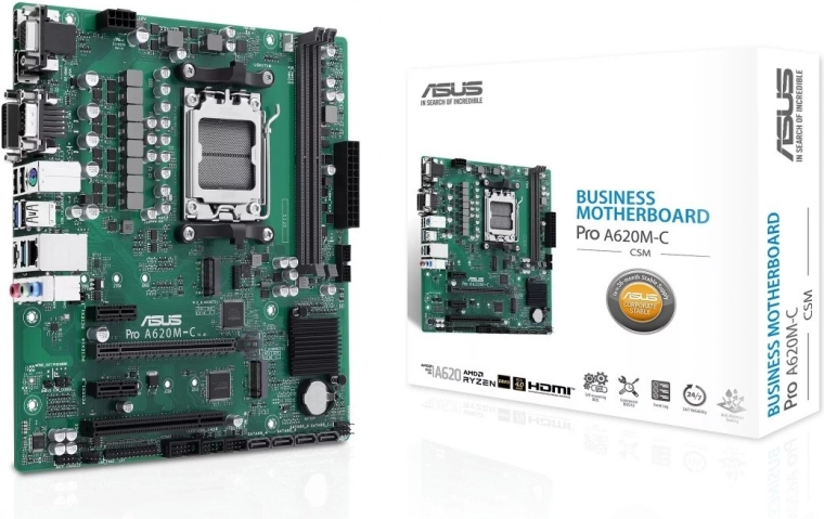 ASUS PRO A620M-C-CSM micro-ATX business motherboard
