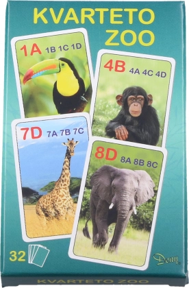 Kortų žaidimas kvartetas ZOO