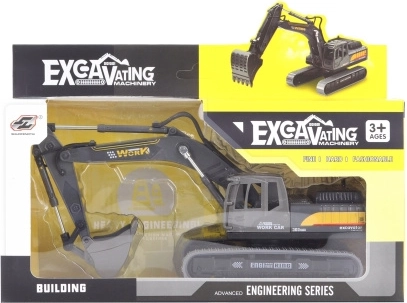 Metalo ir plastiko ekskavatoriaus modelis 20,5 cm